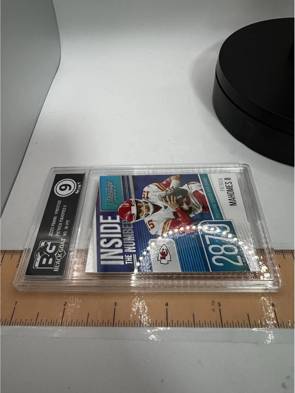 2020 Panini Prestige - Inside the Numbers Patrick Mahomes II #IN-PM - Graded 9 M